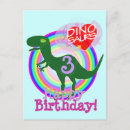 Search for dinosaur 3rd birthday cards Three