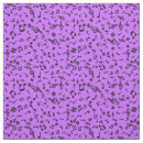 Search for music notes fabric Black