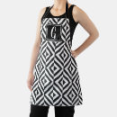 Search for white diamond pattern aprons Modern