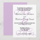 Search for black purple elegant wedding invitations Formal
