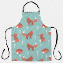 Search for illustration fox aprons Background