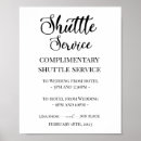 Search for transportation wedding signs Shuttle