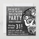 Search for dia de los muertos invitations Black and white