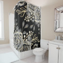 Search for black gold grey shower curtains Elegant