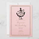 Search for dancer birthday invitations Elegant