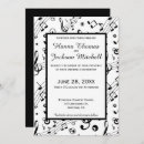 Search for music note wedding invitations Modern
