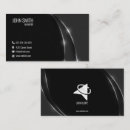 Search for glossy black business cards Professional