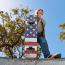 Search for distressed skateboards Red white blue