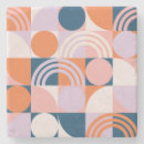 Search for mid century modern coasters Colorful
