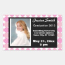 Search for graduation invitations stickers Pink
