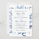 Search for something blue bridal shower invitations Watercolor flowers