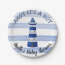 Search for lighthouse plates Baby shower