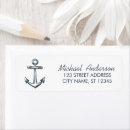 Search for nautical wedding return address labels Navy