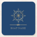 Search for gold and navy blue coasters Nautical
