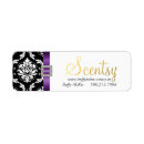 Search for purple monogram return address labels Traditional