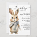 Search for bunny baby boy shower invitations Whimsical