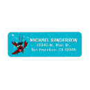Search for crab return address labels Blue