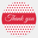 Search for red polka dot stickers White