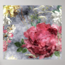 Search for red floral pattern posters Watercolor