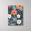 Search for blue and white canvas prints Floral pattern