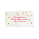 Search for confetti wedding return address labels Party