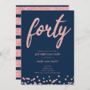 Search for elegant mens birthday invitations Forty