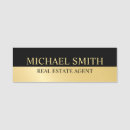 Search for black and gold name tags Professional