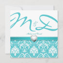 Search for blue damask monogram Aqua
