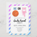 Search for basketball gender reveal invitations Modern