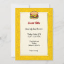 Search for cheeseburger invitations Food