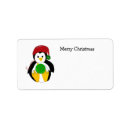 Search for baby penguin return address labels Cartoon