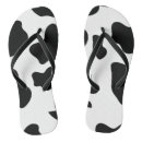 Search for cow print jandals Black and white