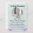 Search for funeral anniversary invitations Remembering
