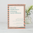 Search for stripe bridal shower invitations Modern