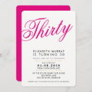 Search for black 30th birthday invitations Minimalist