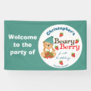 Search for berry first birthday banners Cute