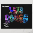 Search for lights flyers Typography