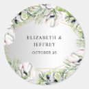 Search for silver and gold wedding stickers Botanical