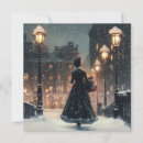 Search for victorian woman christmas cards Snow
