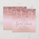 Search for feminine bridal shower invitations Rose gold