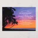 Search for palm tree anniversary party invitations Sunset