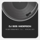 Search for music business stickers Disc jockey