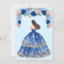 Search for dress quinceanera invitations Watercolor flowers