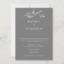 Search for monochrome wedding invitations Botanical