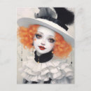 Search for pierrot postcards Clown