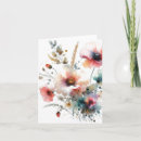Search for blank floral note cards Watercolor