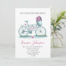 Search for bicycle baby shower invitations Watercolor