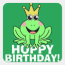 Search for cute funny frog stickers Happy birthday