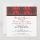 Search for black white red damask invitations Bridal