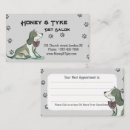 Search for dog grooming appointment cards Pet services